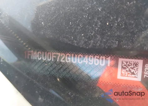 2016 Ford Escape S z USA, uszkodzony, nr VIN 1FMCU0F72GUC49601